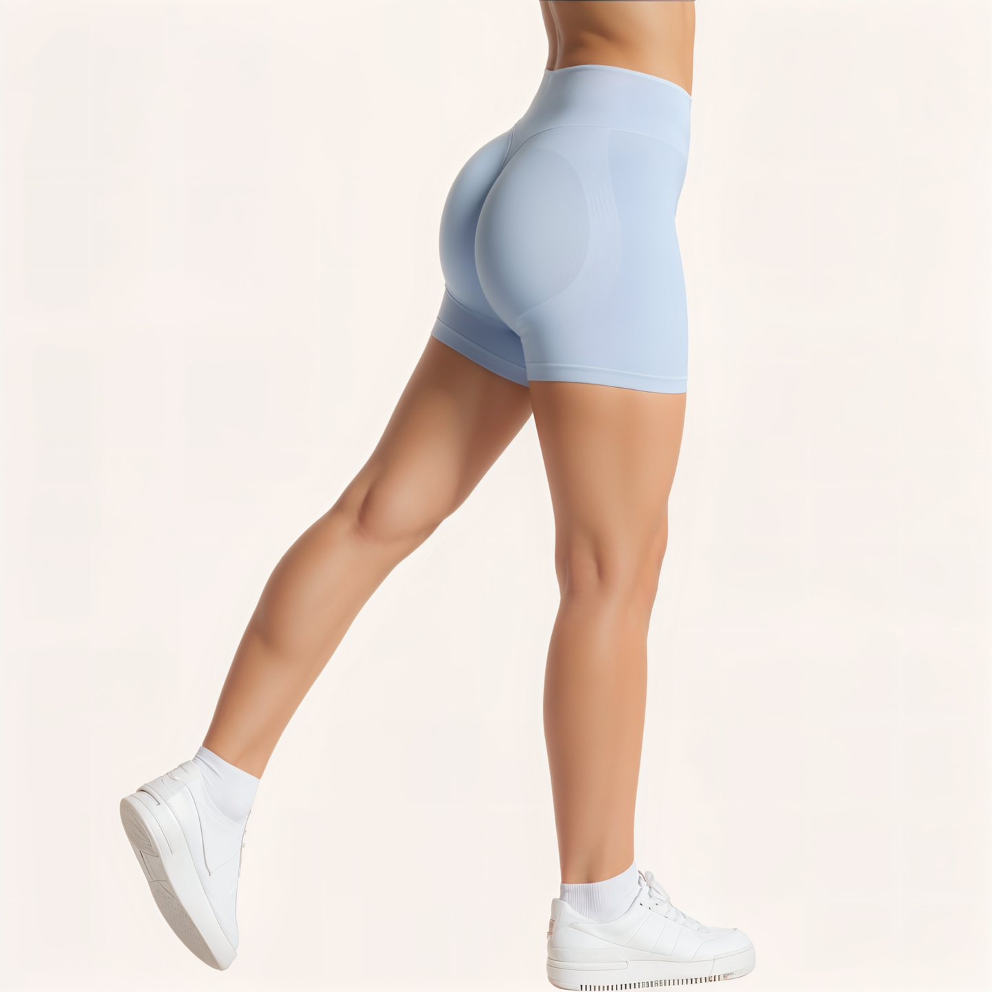 Chicletics EDGE shorts, athletic sportswear with lightweight fabric, displayed on a neutral background for active wear.