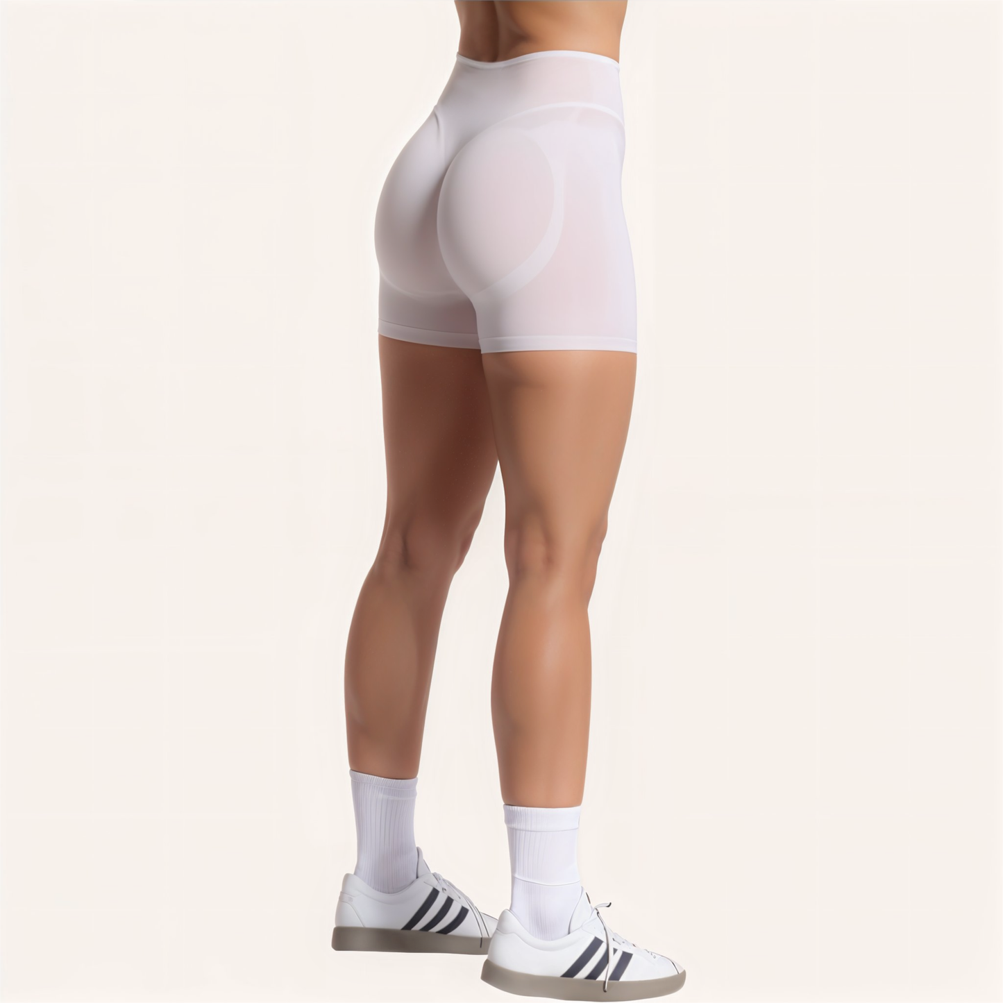 Chicletics EDGE shorts in black, featuring a sleek athletic design with elastic waistband and breathable fabric for active wear.