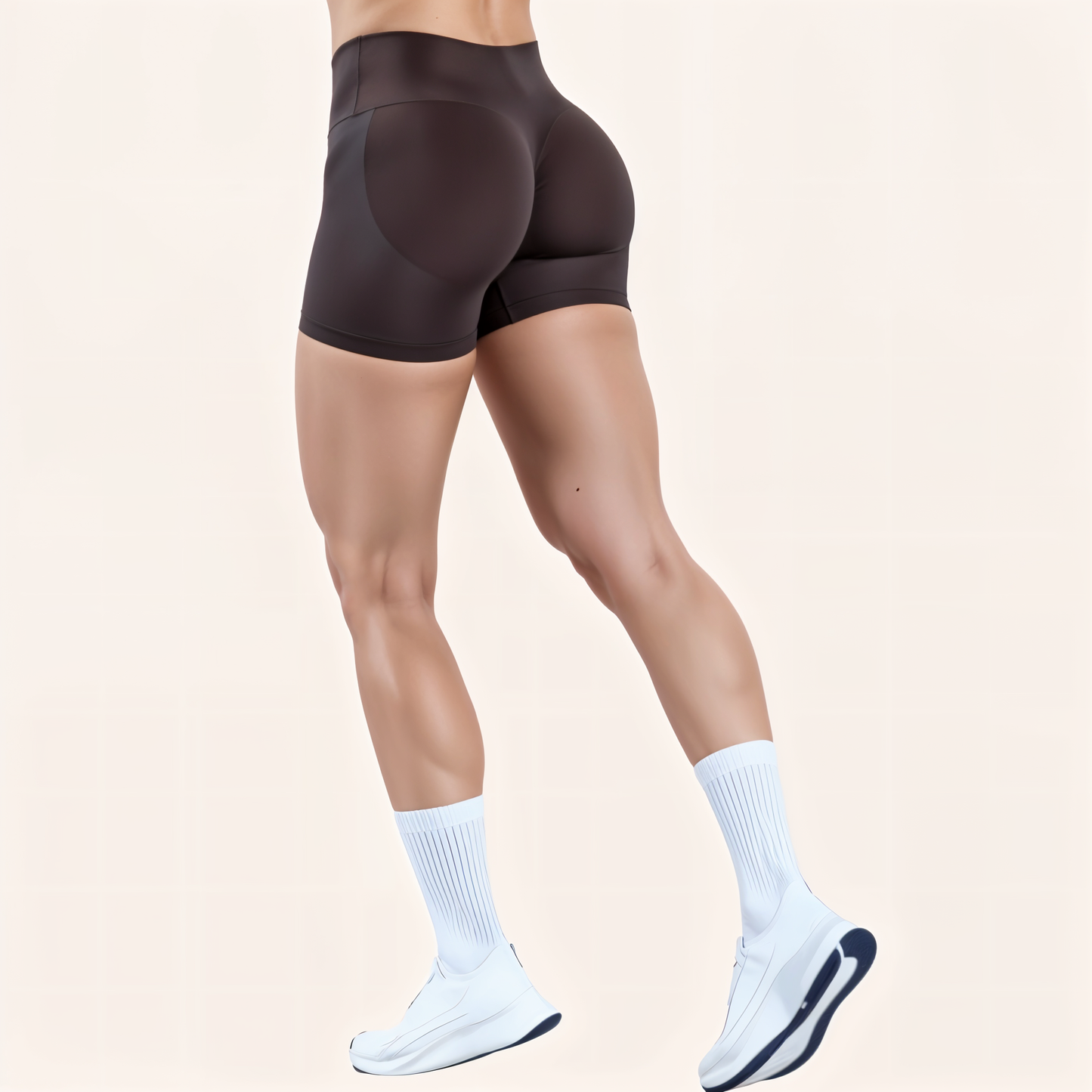 Chicletics Eclipse Shorts in black with side pockets, casual fit, made from lightweight fabric, suitable for active or leisure wear.