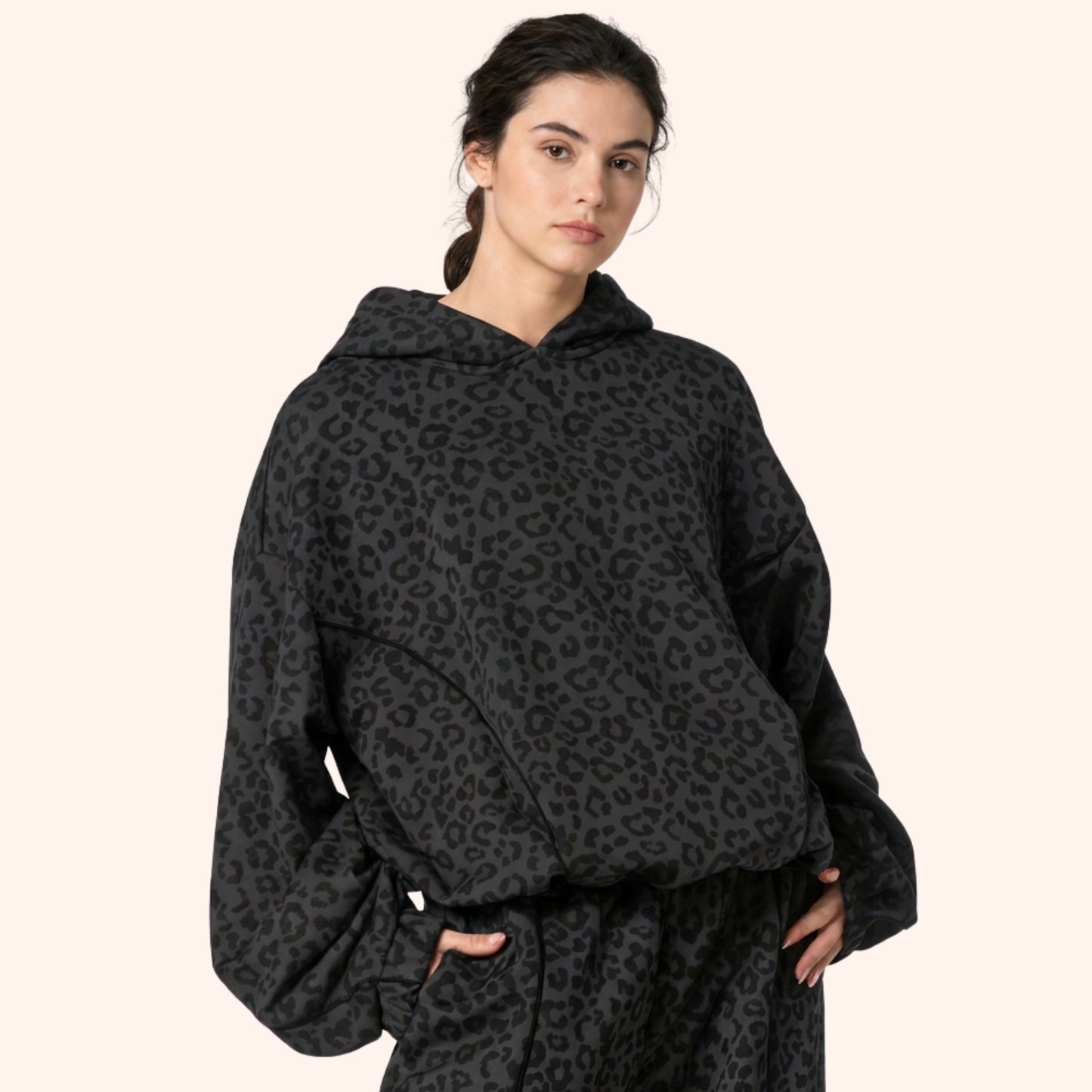 EDGE LEOPARD HOODIE