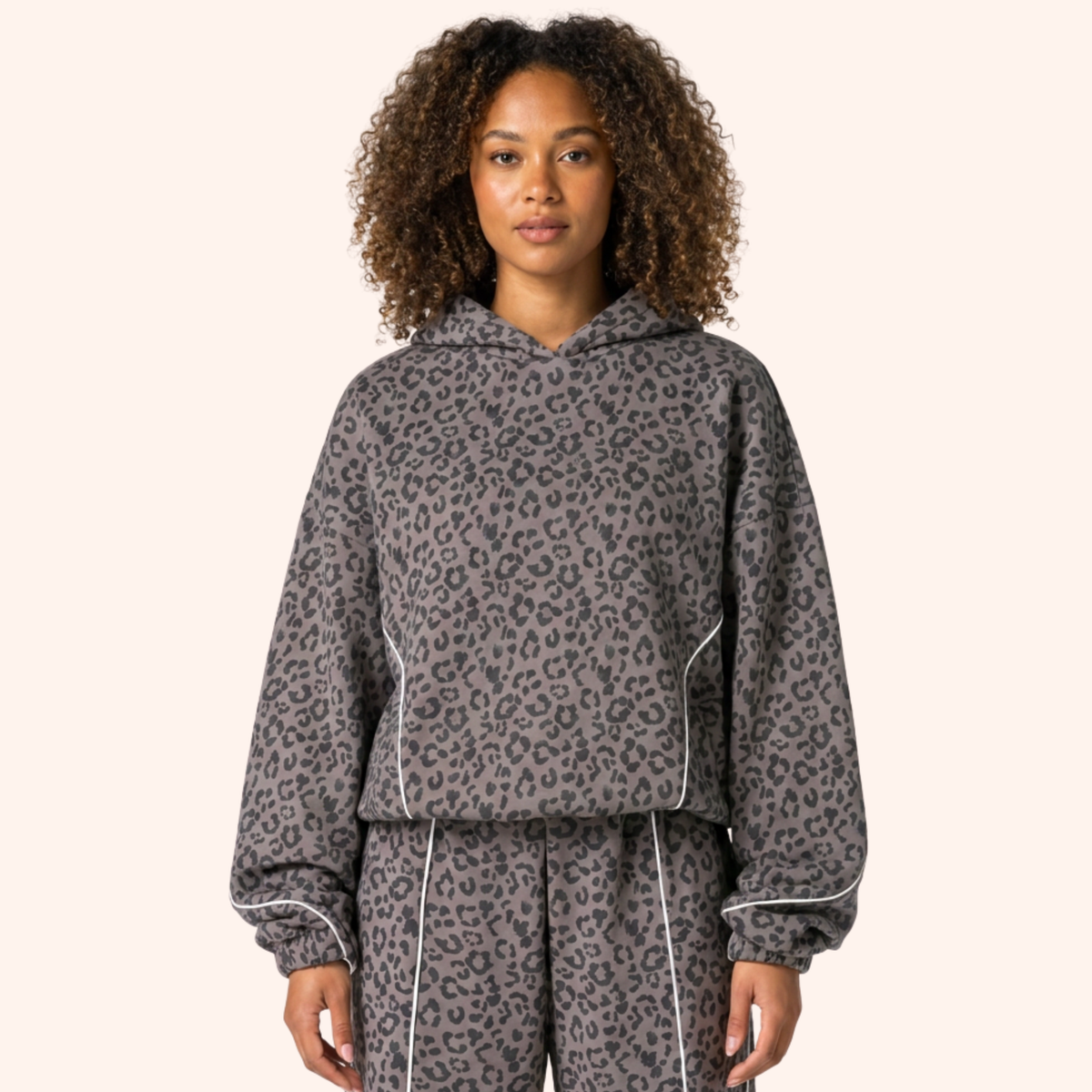 EDGE LEOPARD HOODIE
