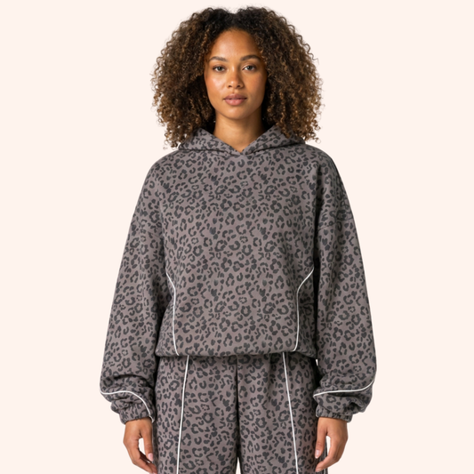 EDGE LEOPARD HOODIE