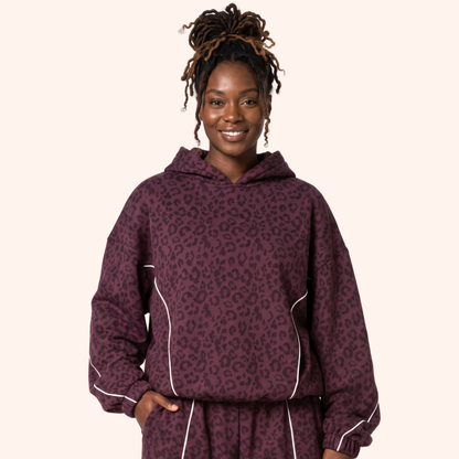 EDGE LEOPARD HOODIE