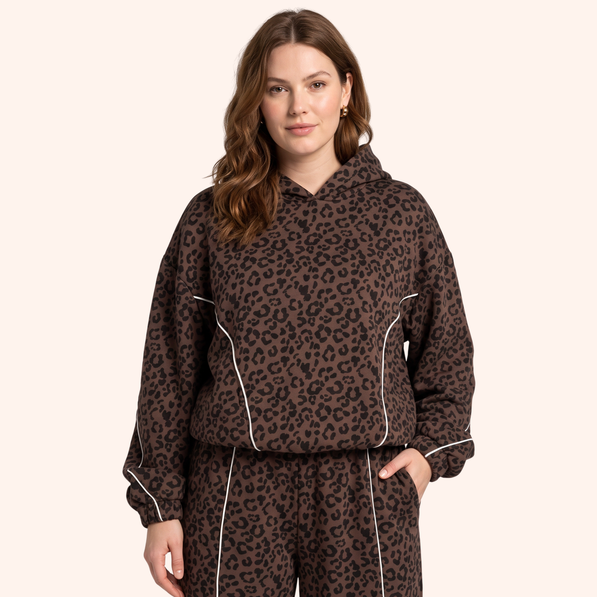 EDGE LEOPARD HOODIE