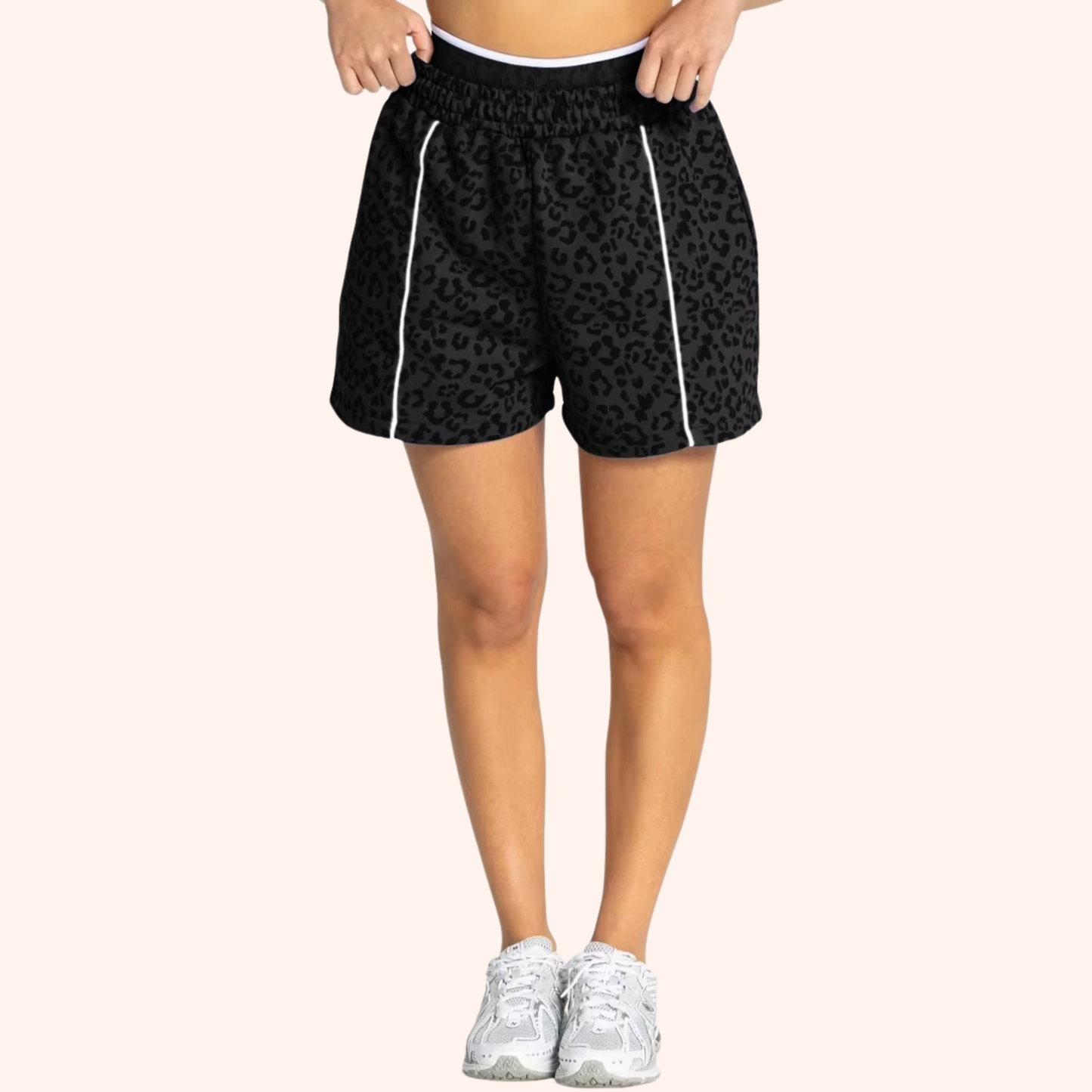 EDGE LEOPARD OVERSIZED SHORTS