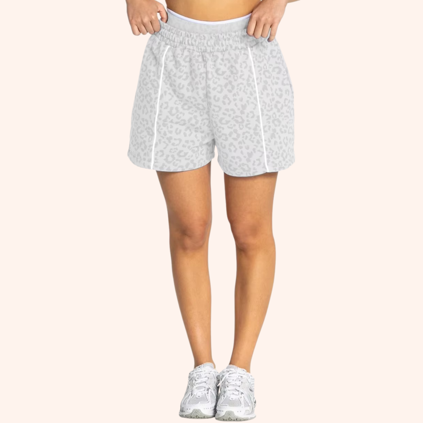 EDGE LEOPARD OVERSIZED SHORTS
