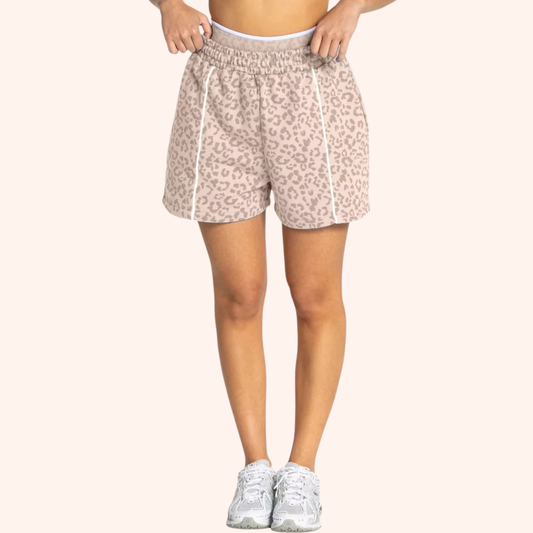 EDGE LEOPARD OVERSIZED SHORTS