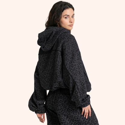 EDGE LEOPARD HOODIE