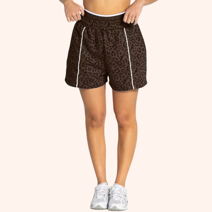 EDGE LEOPARD OVERSIZED SHORTS