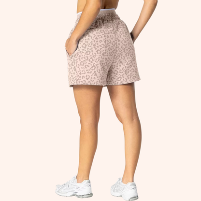 EDGE LEOPARD OVERSIZED SHORTS