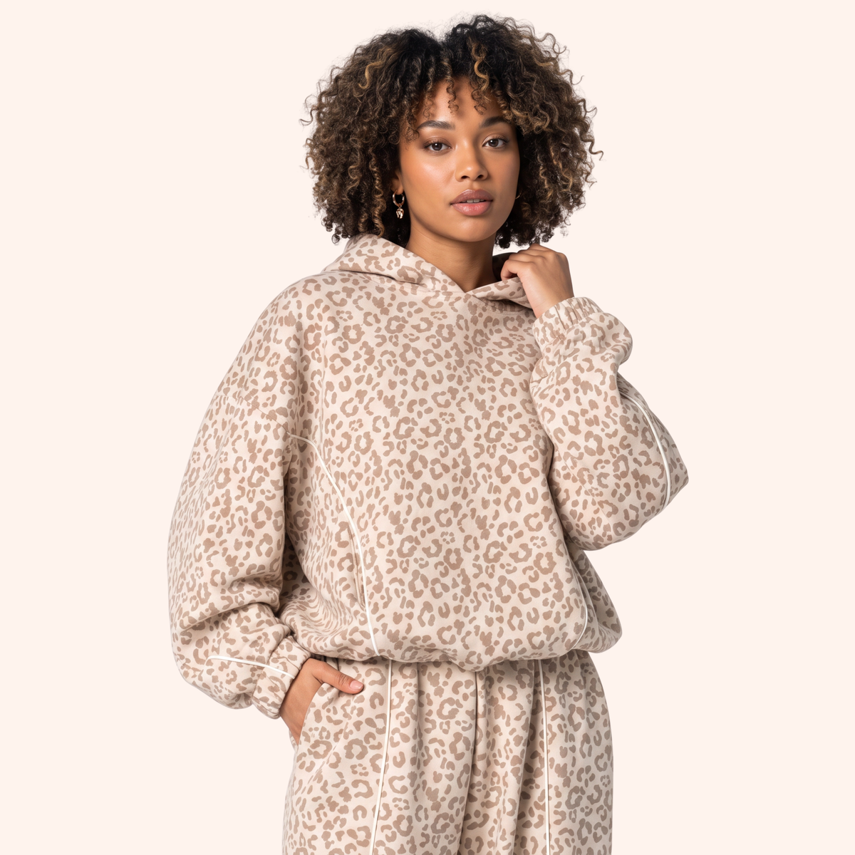 EDGE LEOPARD HOODIE