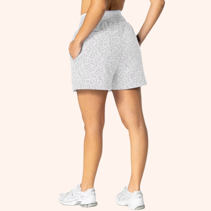 EDGE LEOPARD OVERSIZED SHORTS