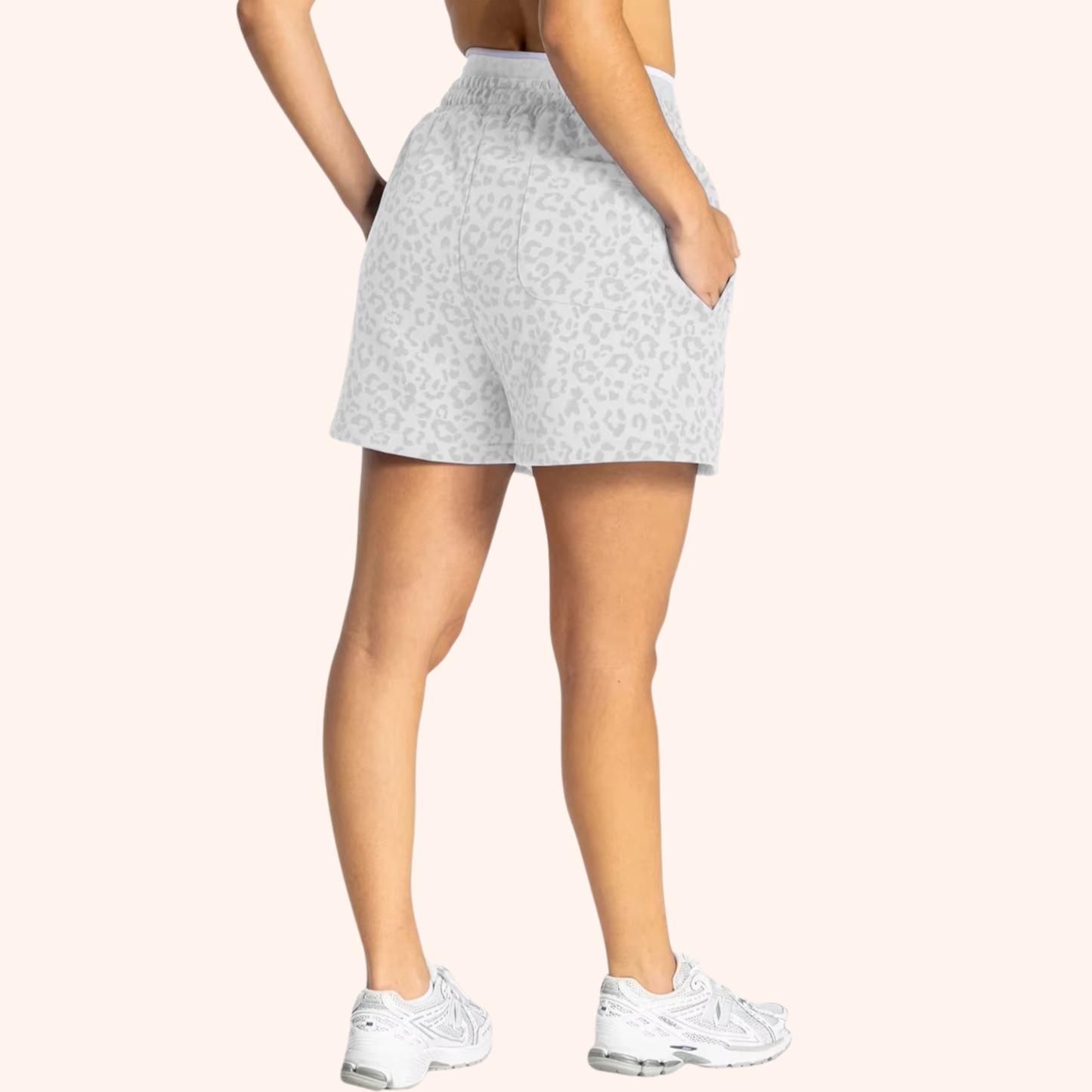 EDGE LEOPARD OVERSIZED SHORTS