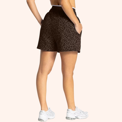 EDGE LEOPARD OVERSIZED SHORTS