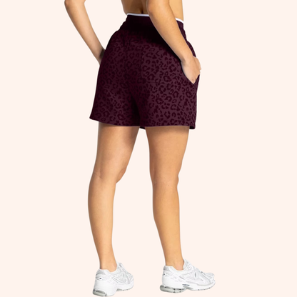 EDGE LEOPARD OVERSIZED SHORTS