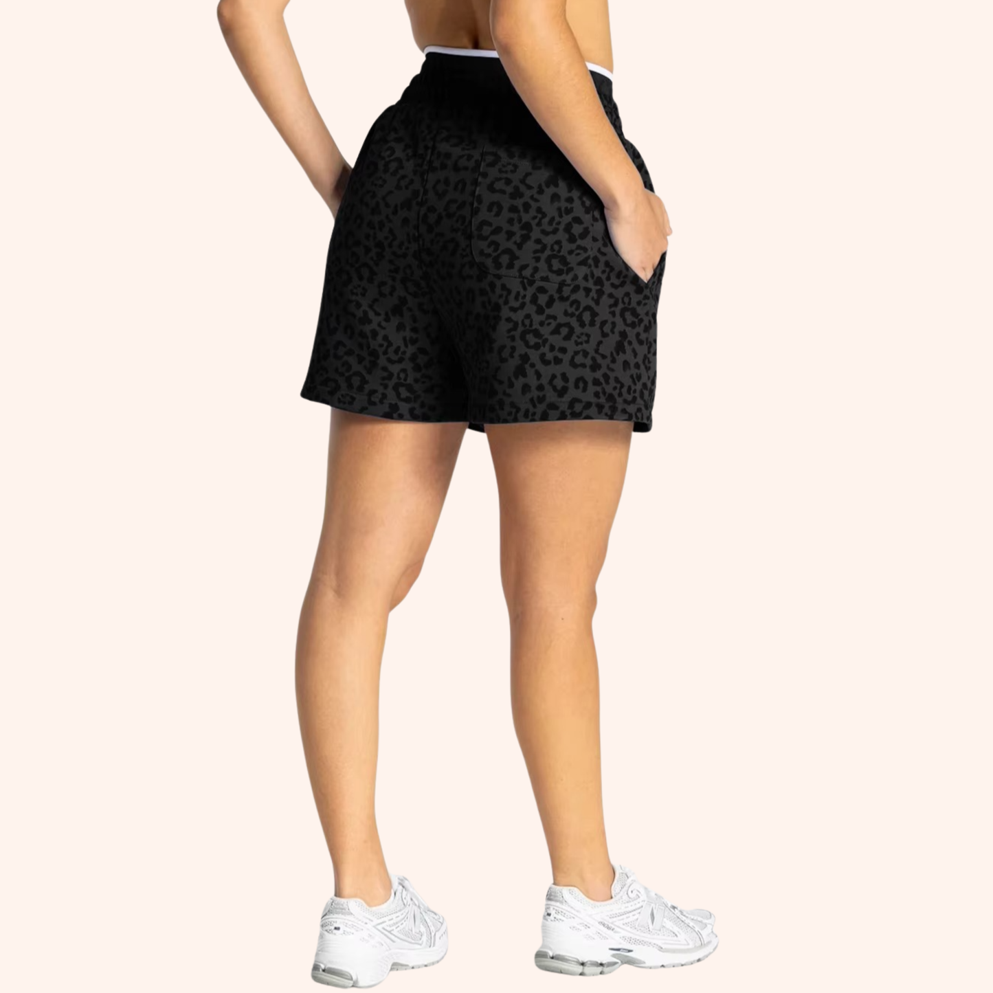 EDGE LEOPARD OVERSIZED SHORTS