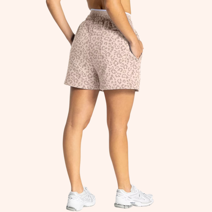 EDGE LEOPARD OVERSIZED SHORTS