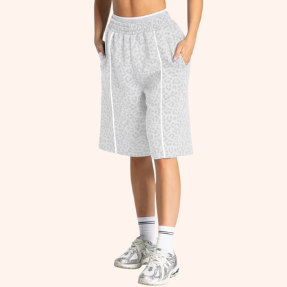 EDGE 5" LEOPARD OVERSIZED SHORTS