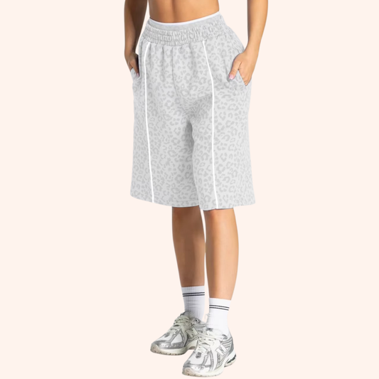 EDGE 5" LEOPARD OVERSIZED SHORTS