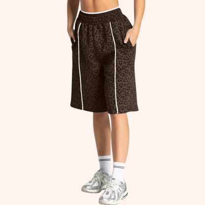 EDGE 5" LEOPARD OVERSIZED SHORTS