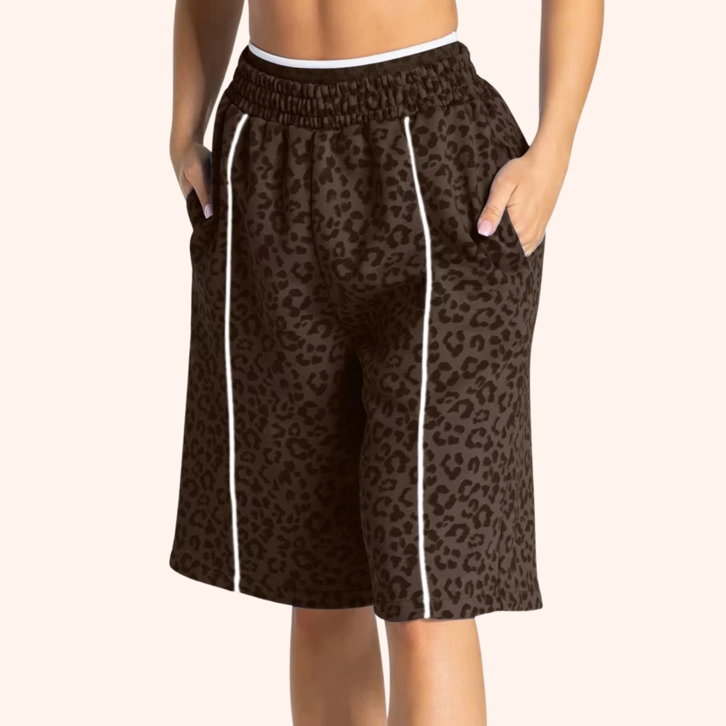 EDGE 5" LEOPARD OVERSIZED SHORTS