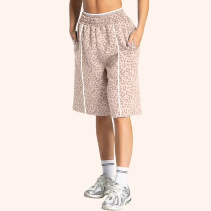 EDGE 5" LEOPARD OVERSIZED SHORTS