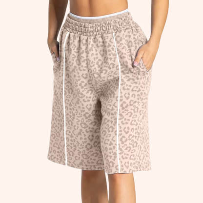 EDGE 5" LEOPARD OVERSIZED SHORTS