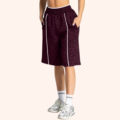 EDGE 5" LEOPARD OVERSIZED SHORTS