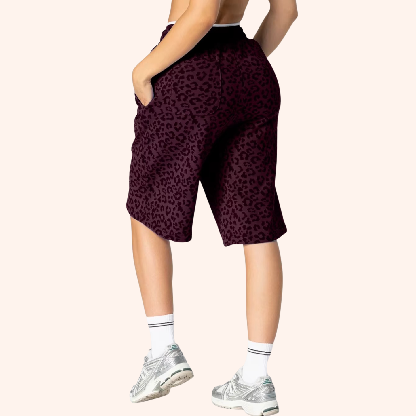 EDGE 5" LEOPARD OVERSIZED SHORTS
