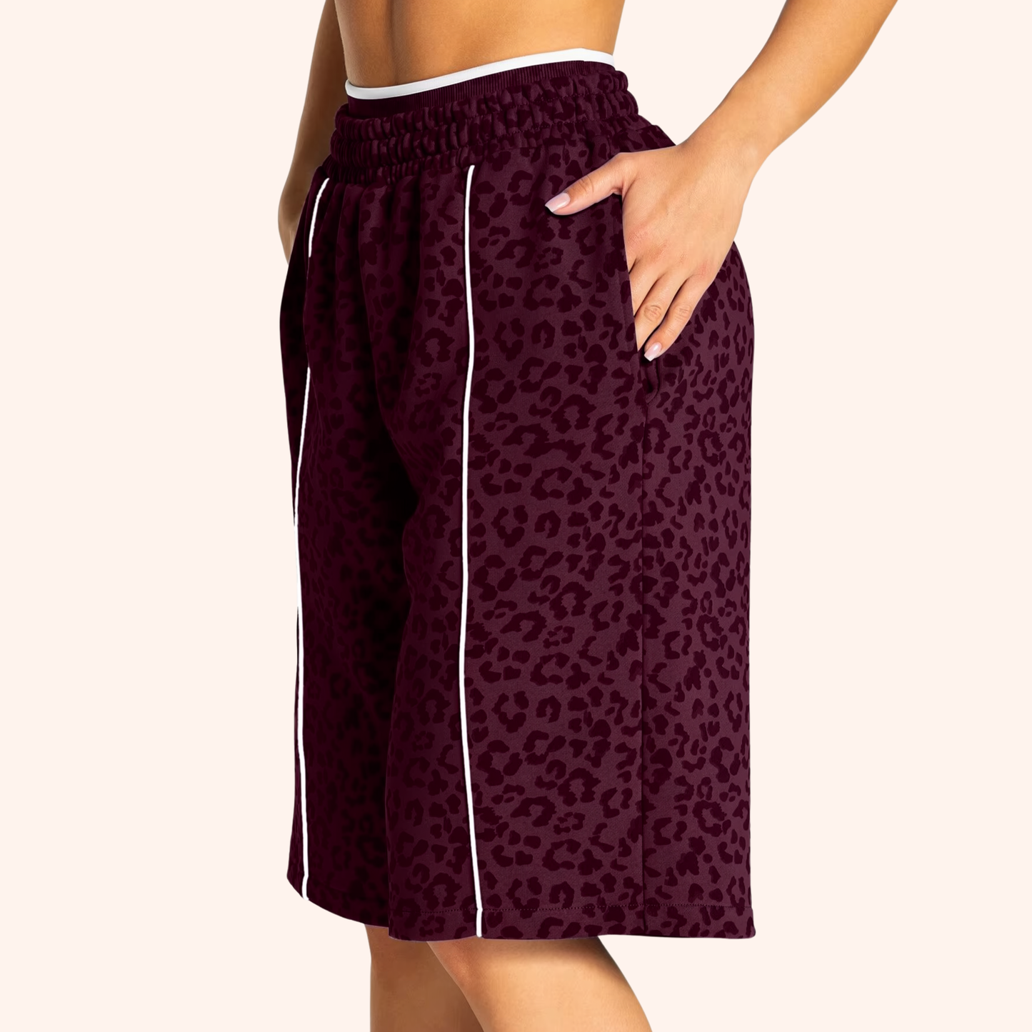 EDGE 5" LEOPARD OVERSIZED SHORTS