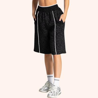 EDGE 5" LEOPARD OVERSIZED SHORTS