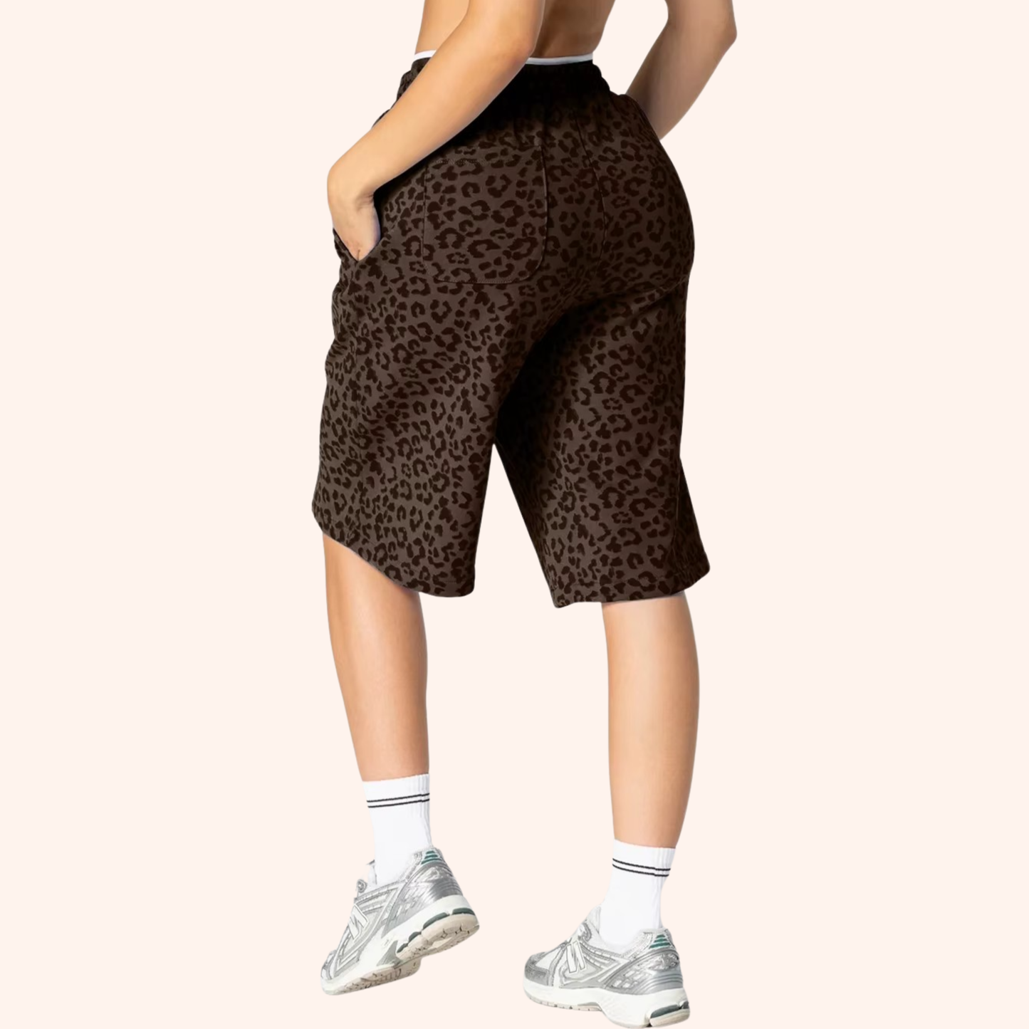 EDGE 5" LEOPARD OVERSIZED SHORTS