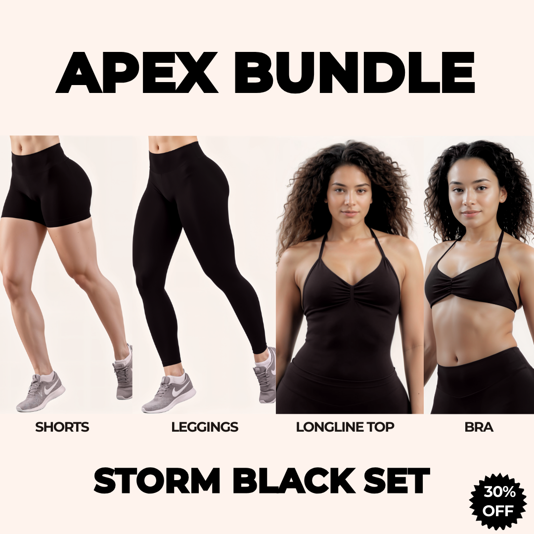 Chicletics APEX 4-piece set with sleek, modern design, featuring layered accessories and cohesive style for versatile wear.