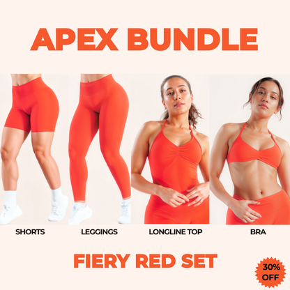 Chicletics APEX 4-piece set with stylish accessories displayed on a neutral background, showcasing the complete collection.