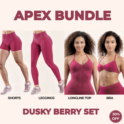 Chicletics APEX 4-piece set with sleek design, including various accessories arranged on a neutral background.