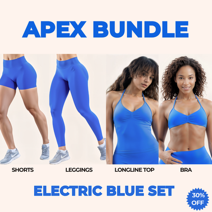 Chicletics APEX 4-piece set featuring sleek, modern design with matching accessories displayed on a neutral background.
