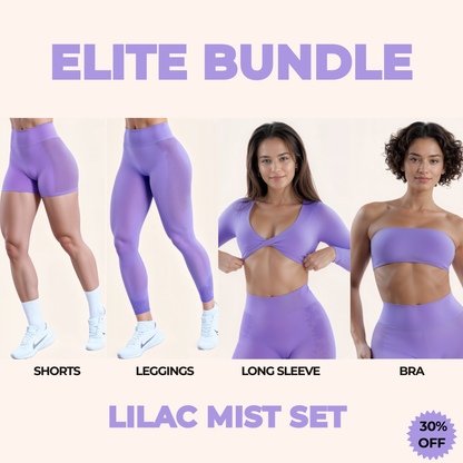 Chicletics ELITE 4-piece set with stylish pieces arranged on a neutral background, showcasing the coordinated design and quality materials.