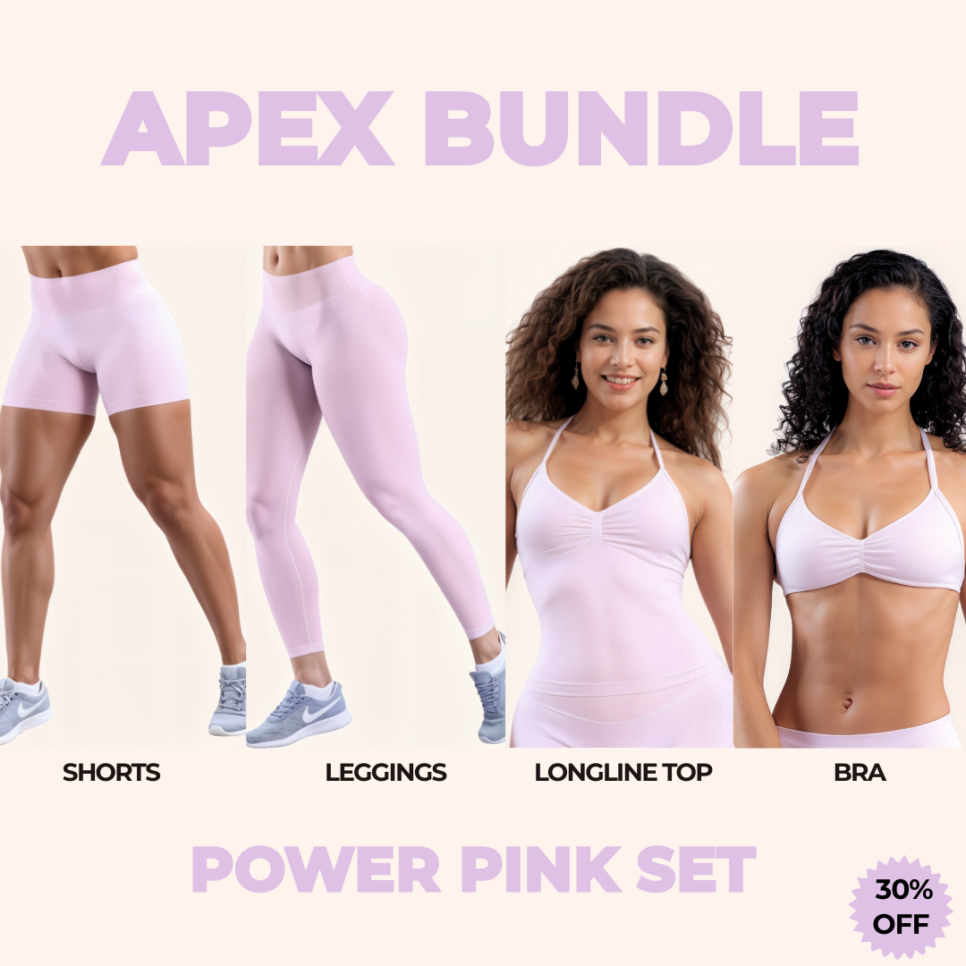 Chicletics APEX 4-piece set displayed on a neutral background, showcasing the stylish and versatile accessories of the product.