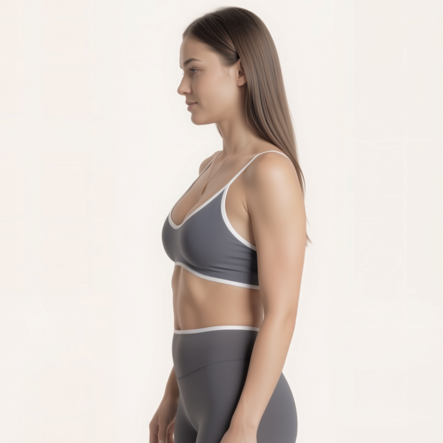 Chicletics Edge Backless Bra with seamless design, black color, and adjustable straps for low-back outfits.
