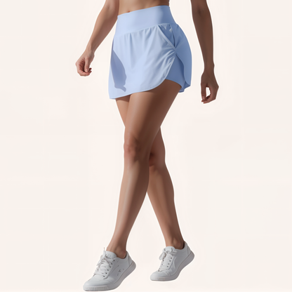 Chicletics Vital Active Skort showing a lightweight, breathable athletic skirt with built-in shorts, ideal for active wear.