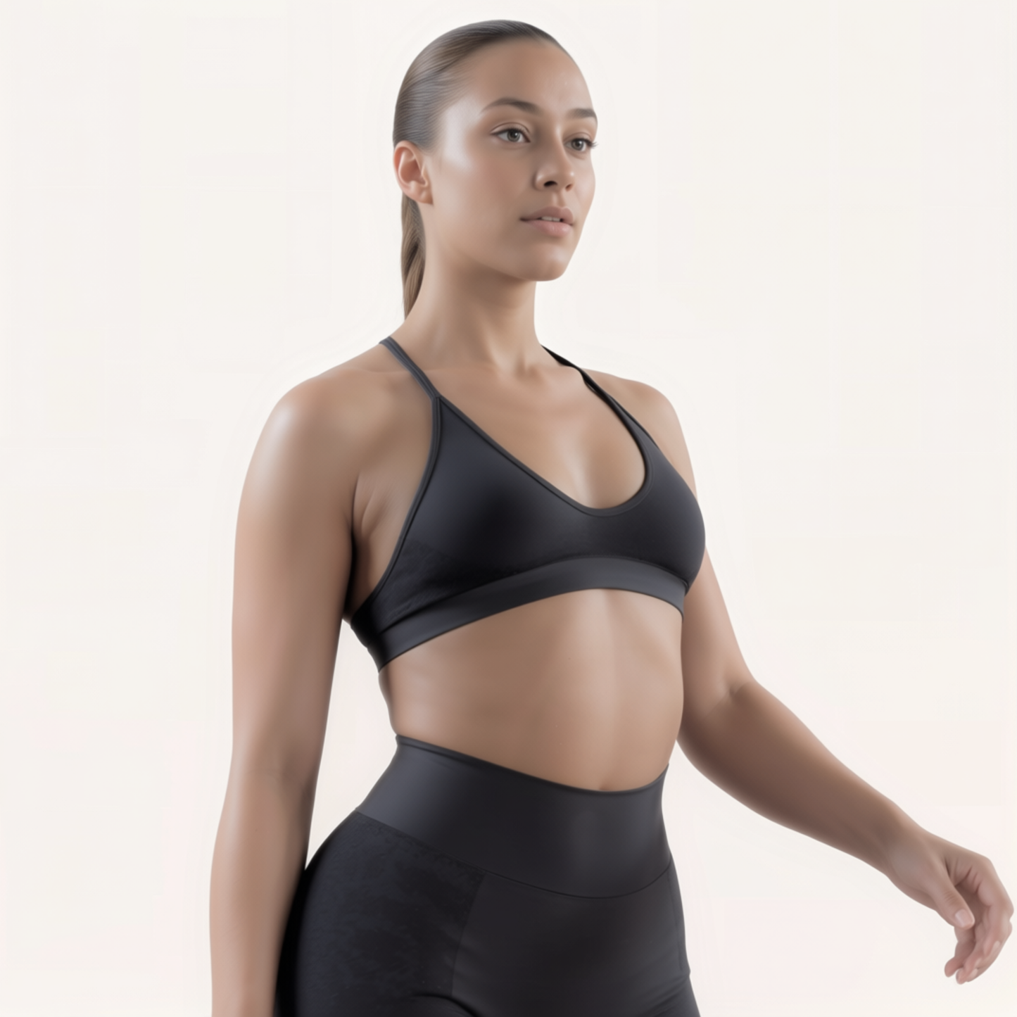 Chicletics Elite Crossback Bra featuring supportive straps and breathable fabric, designed for active wear and comfort.