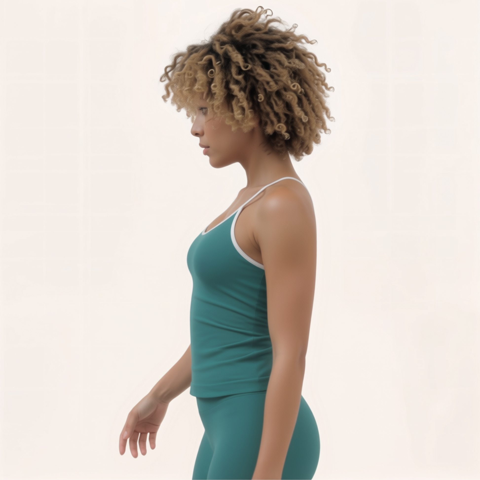 Chicletics EDGE Cami Top in black, sleeveless with V-neck, lightweight fabric, stylish casual wear for women.