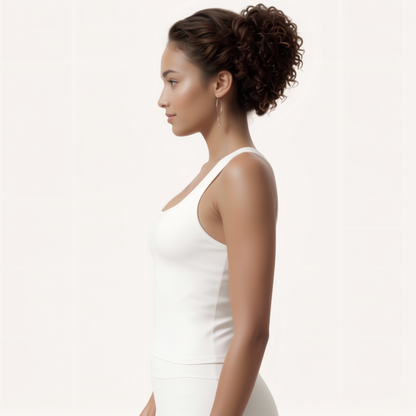 Chicletics Vitality Top shown in a stylish design, featuring a comfortable fit and vibrant fabric suitable for active wear.