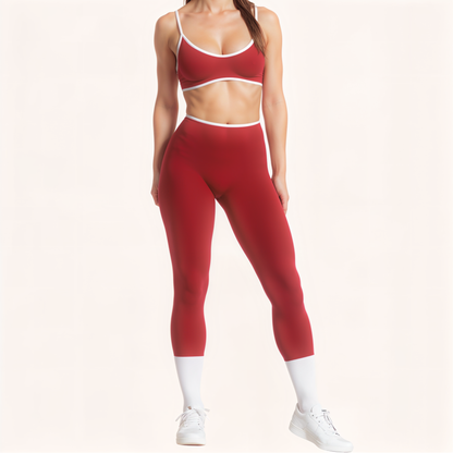 Chicletics EDGE leggings shown in black, featuring a high-waist design and sleek, stretchy fabric for active wear or casual outfits.