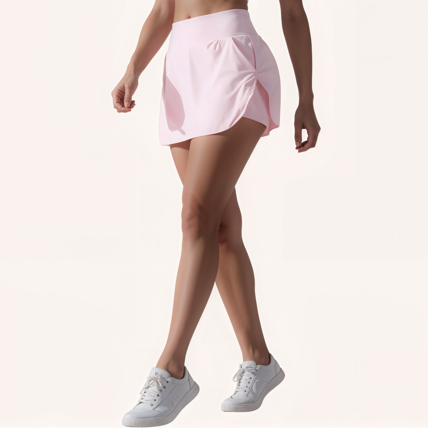 Chicletics Vital Active Skort showing a black athletic skirt with built-in shorts and a comfortable waistband for active wear.