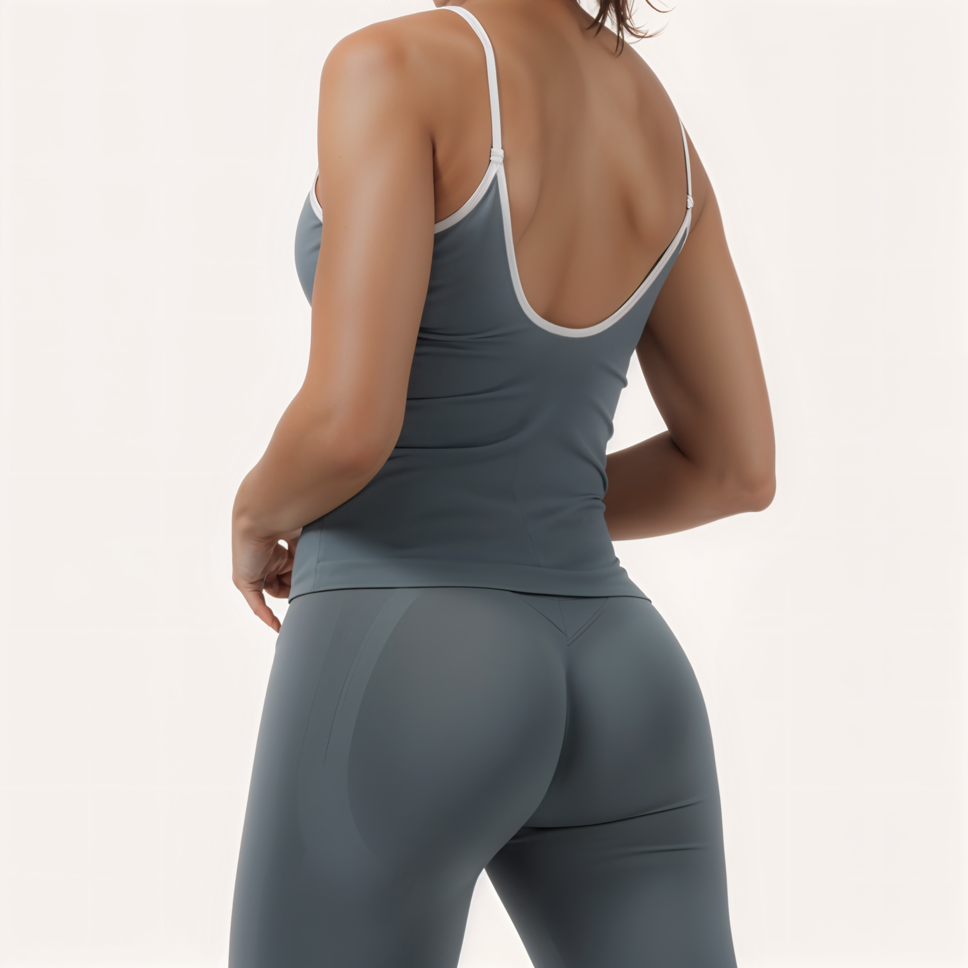 Chicletics EDGE CAMI TOP in black, sleeveless with V-neck, lightweight fabric, and slim fit for stylish casual wear