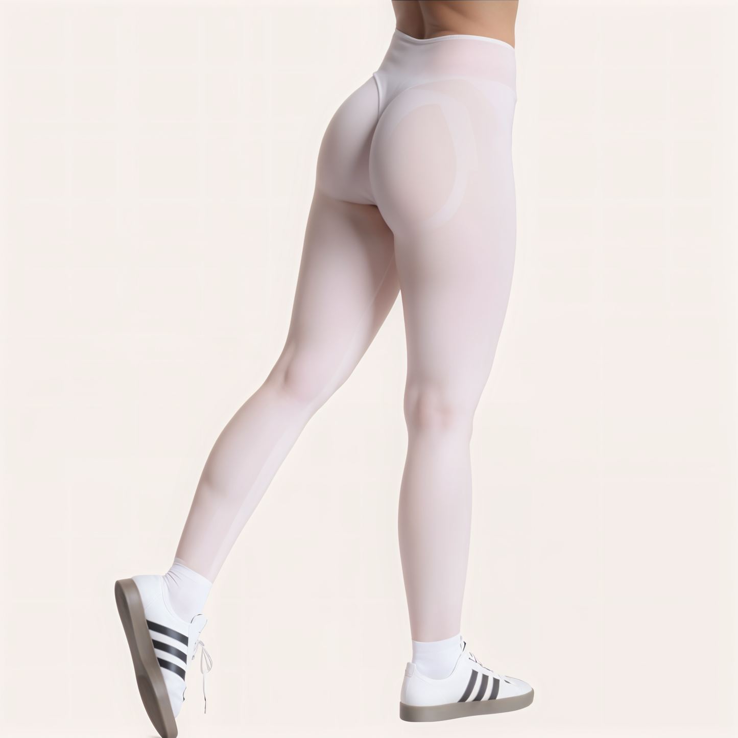 Chicletics EDGE leggings shown in black with a high-waisted fit and sleek, stretchy athletic fabric for activewear.