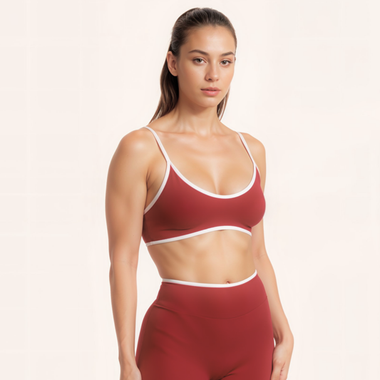 Chicletics Edge Backless Bra shown on a mannequin, featuring seamless design and adhesive cups for a smooth backless look.