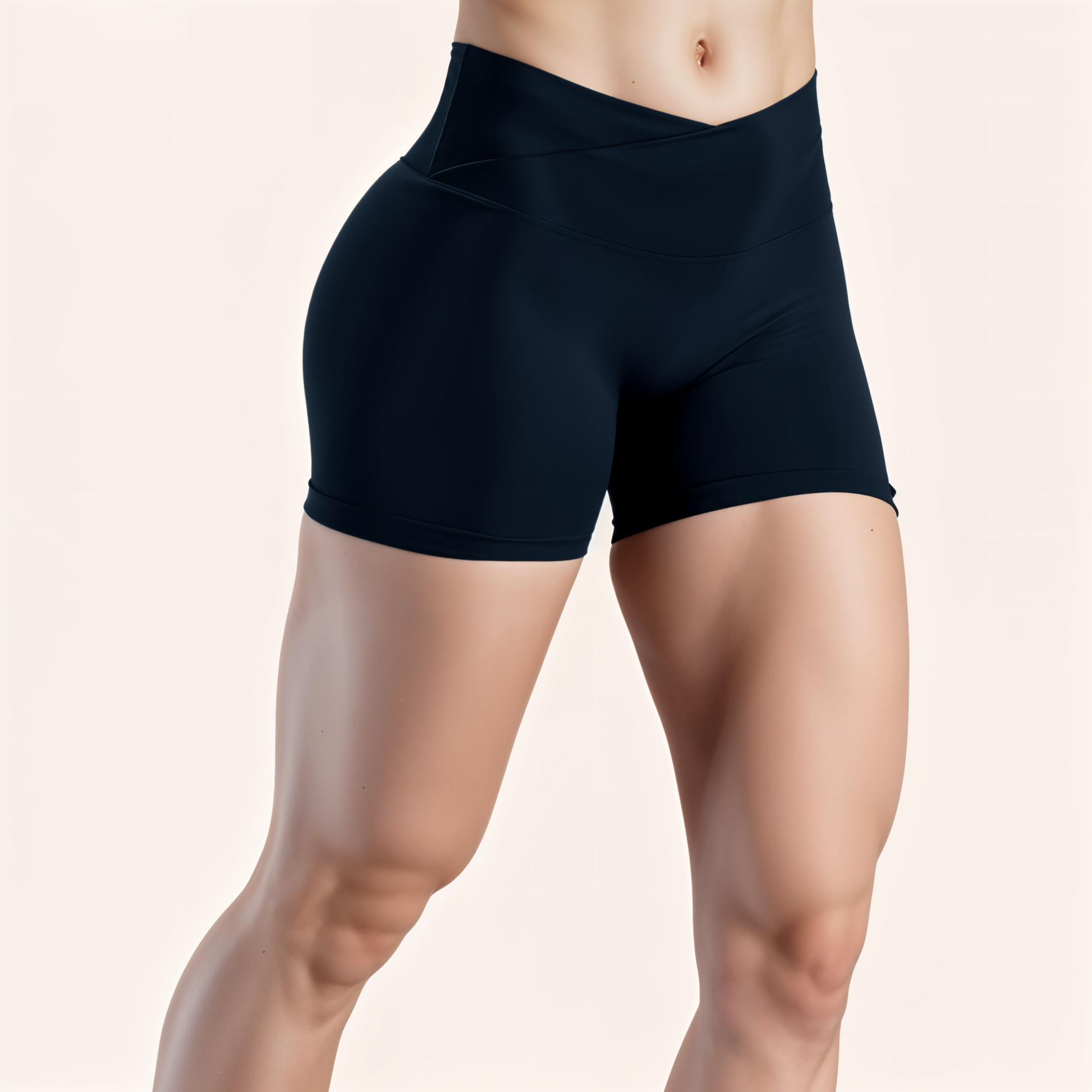 Chicletics Eclipse Shorts in black, featuring a comfortable elastic waistband and stylish design for active wear.