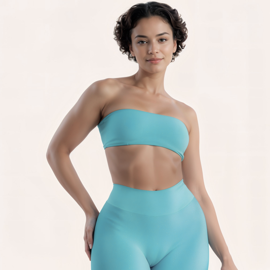 Chicletics ELITE 4-piece set with stylish clothing items laid out, showcasing modern fashion design and versatile apparel.